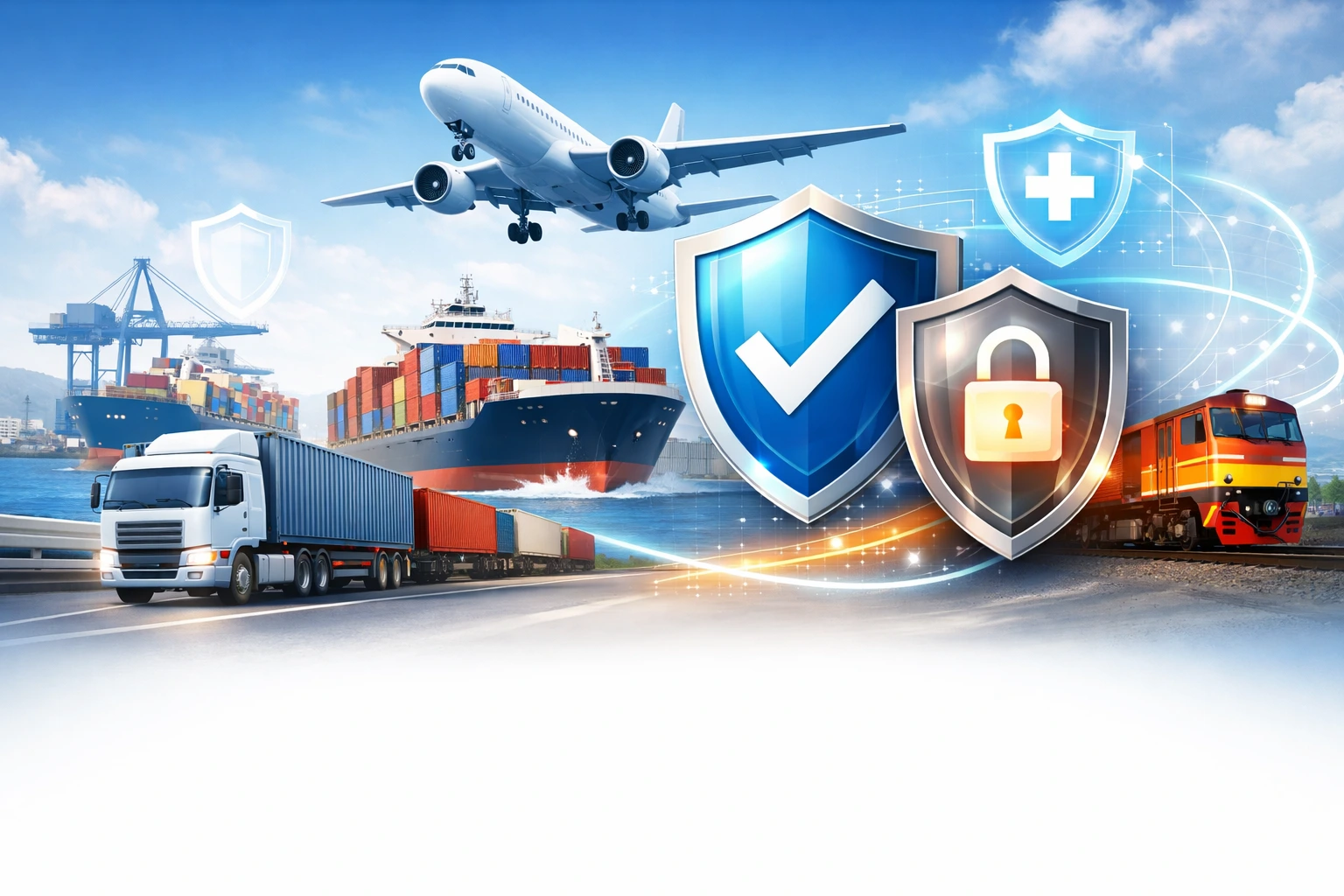 Cargo Insurance protection for goods in transit via road, rail, sea, and air